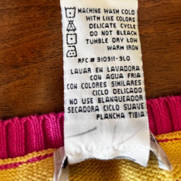 NWT Vtg. White Stag Boat Neck Sweater Tank Top Striped 100% Cotton Size Large L - Picture 6 of 10